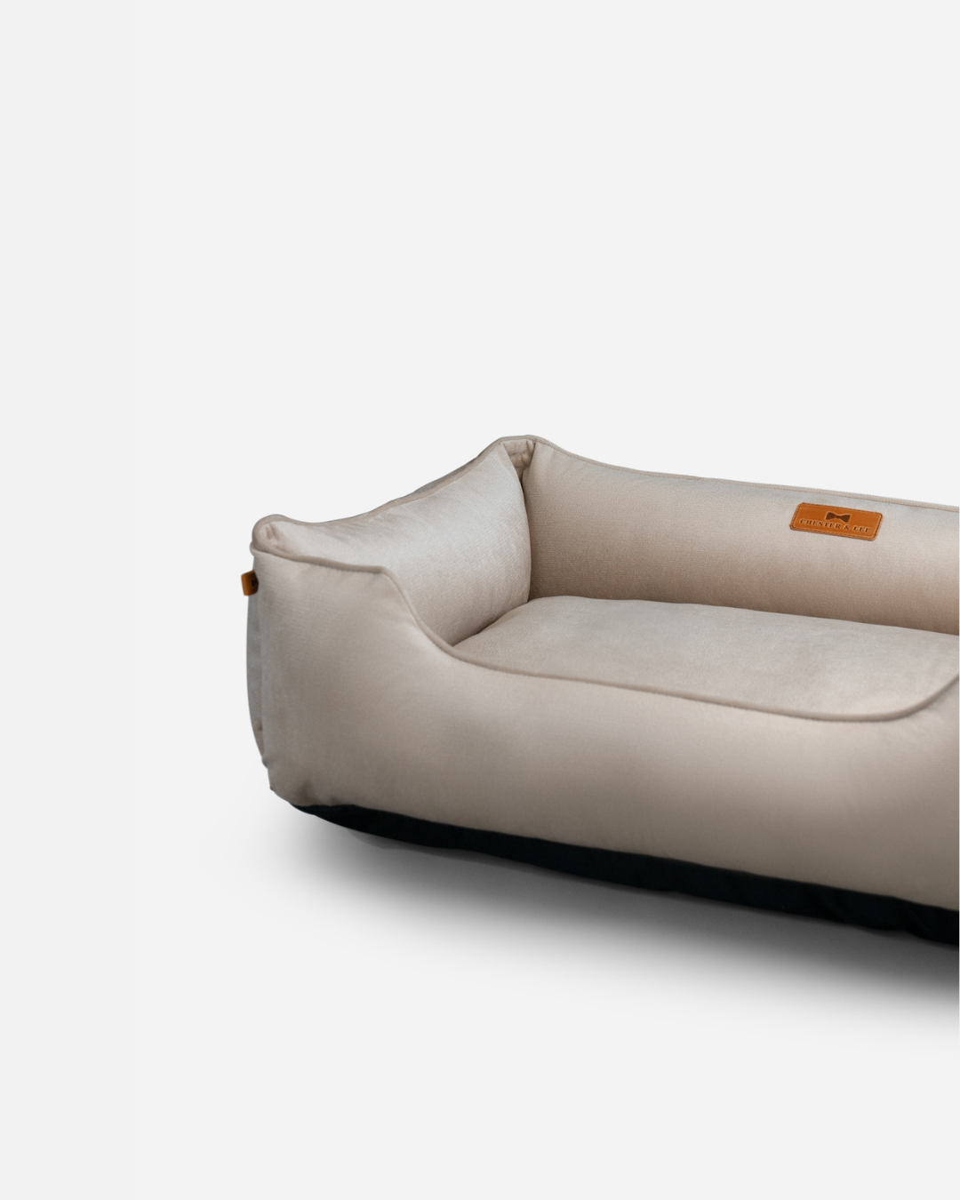 Chester & Lee | Classic Velvet Sleeper Dog Bed Beige