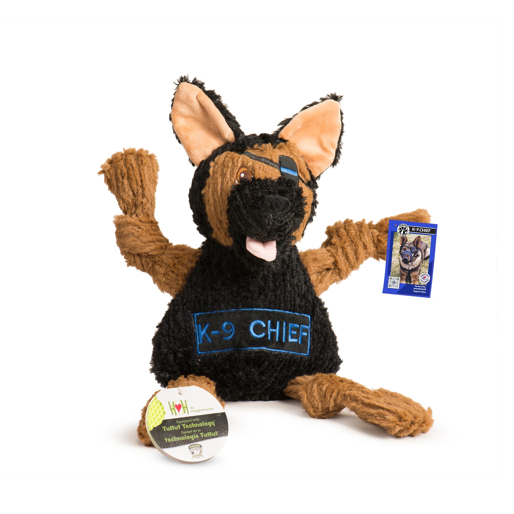 HuggleCause™, Project K-9 Hero, K-9 Chief Knottie® Plush Dog Toy