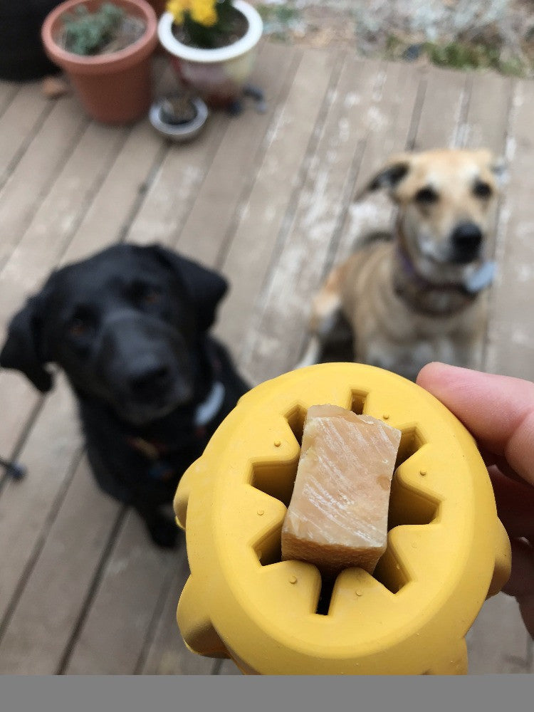 Gear eDispenser - Durable Rubber Yak Chew Holder & Treat Pocket