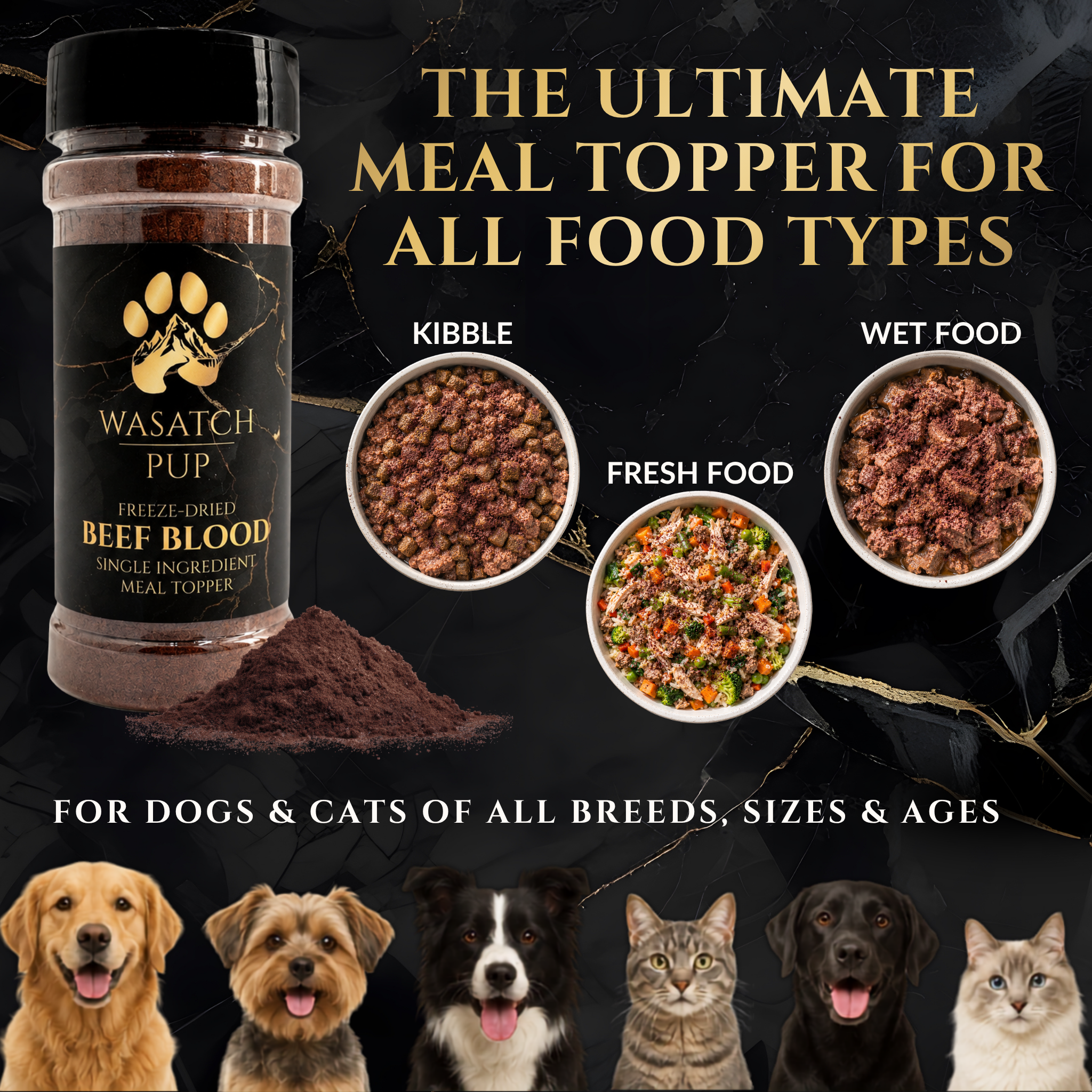 Freeze-Dried Beef Blood | Meal Topper