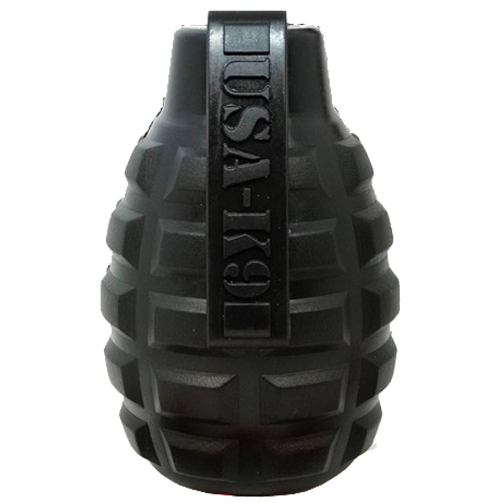 USA-K9 Grenade Shaped eDispenser Durable Dog Chew Toy & Treat Dispenser