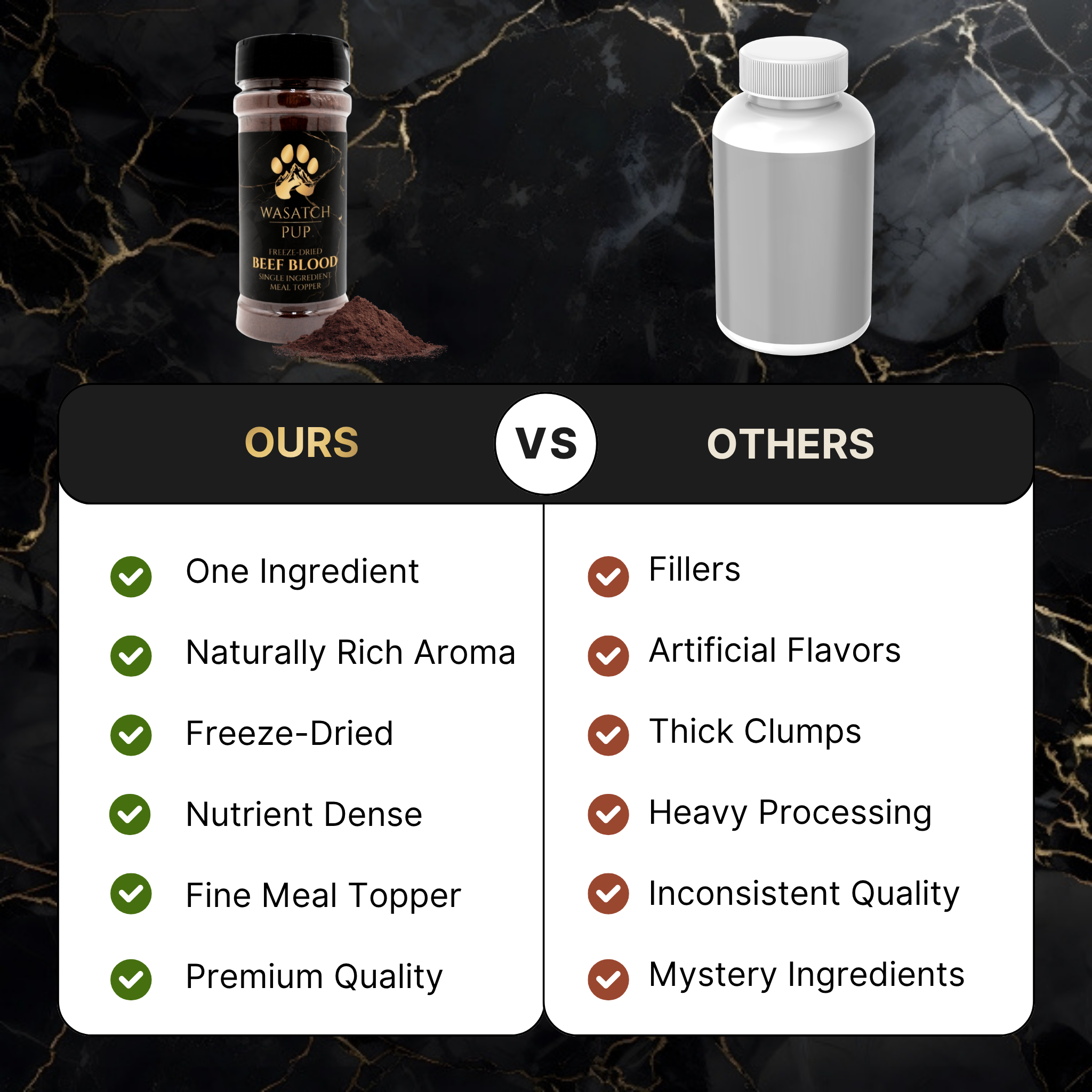 Freeze-Dried Beef Blood | Meal Topper