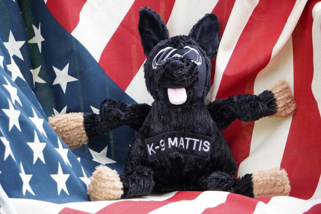 HuggleCause™ Project K-9 Hero, K-9 Mattis Knottie® Plush Dog Toy