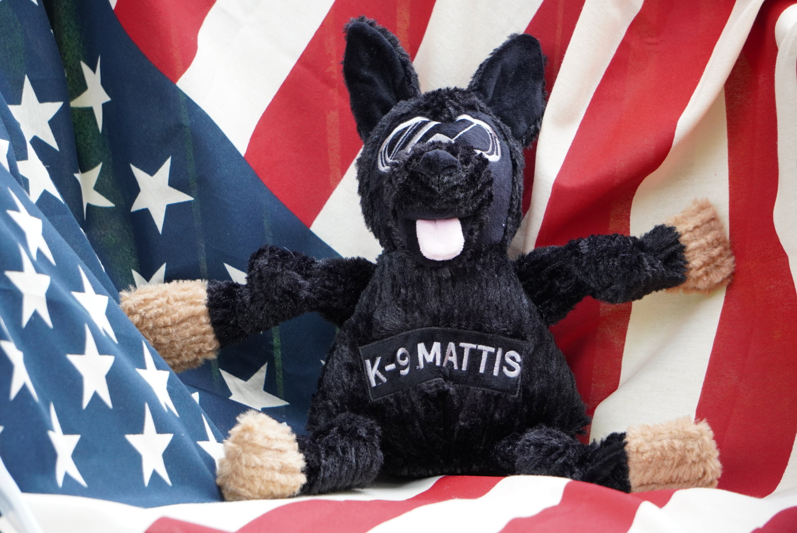 HuggleCause™ Project K-9 Hero, K-9 Mattis Knottie® Plush Dog Toy
