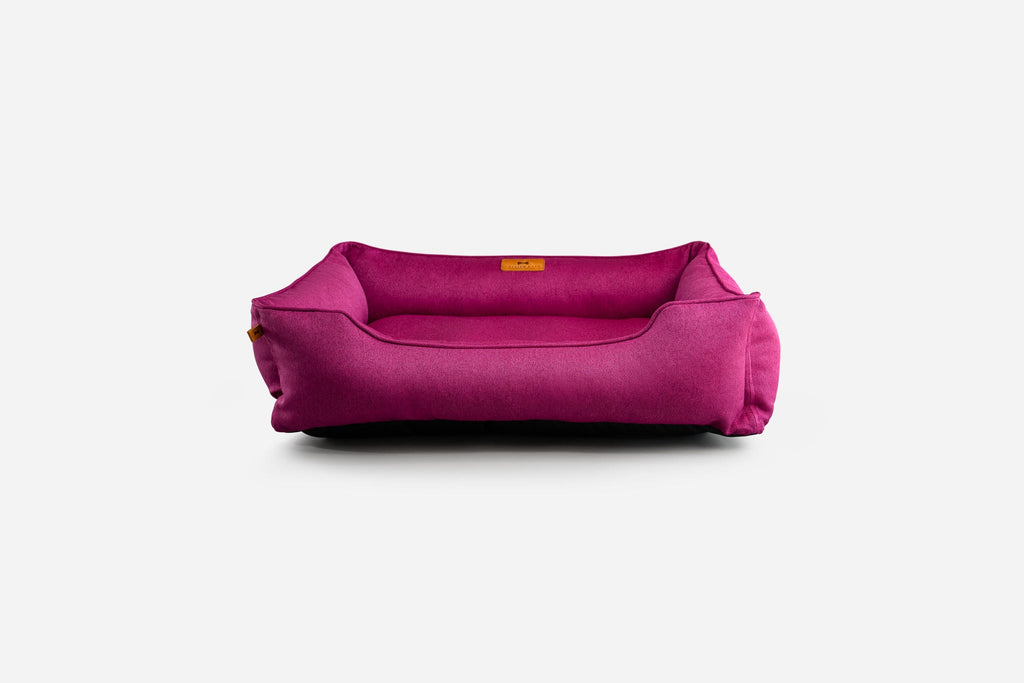 Chester & Lee | Cotton Sleeper Dog Bed Berry Pink