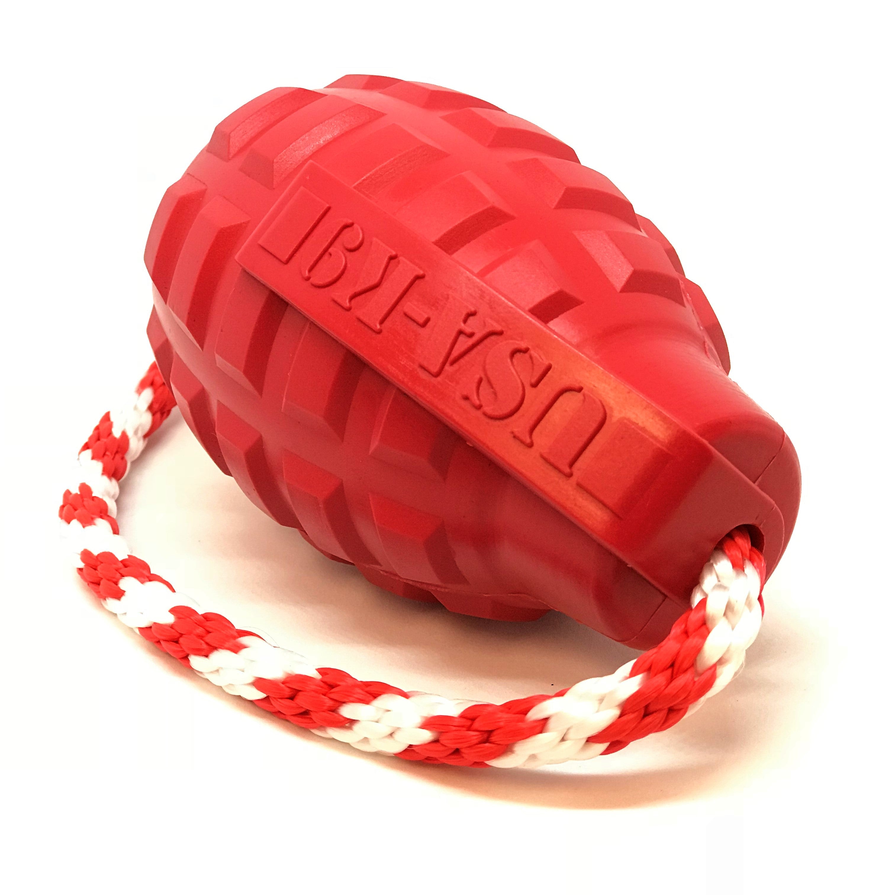 USA-K9 Grenade Rubber Dog Chew Toy | K9 Handler Reward Toy