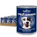 Dave's Stewlicious Cowboy Dinner w/ Beef & Pork Wet Dog Food (13.2oz)