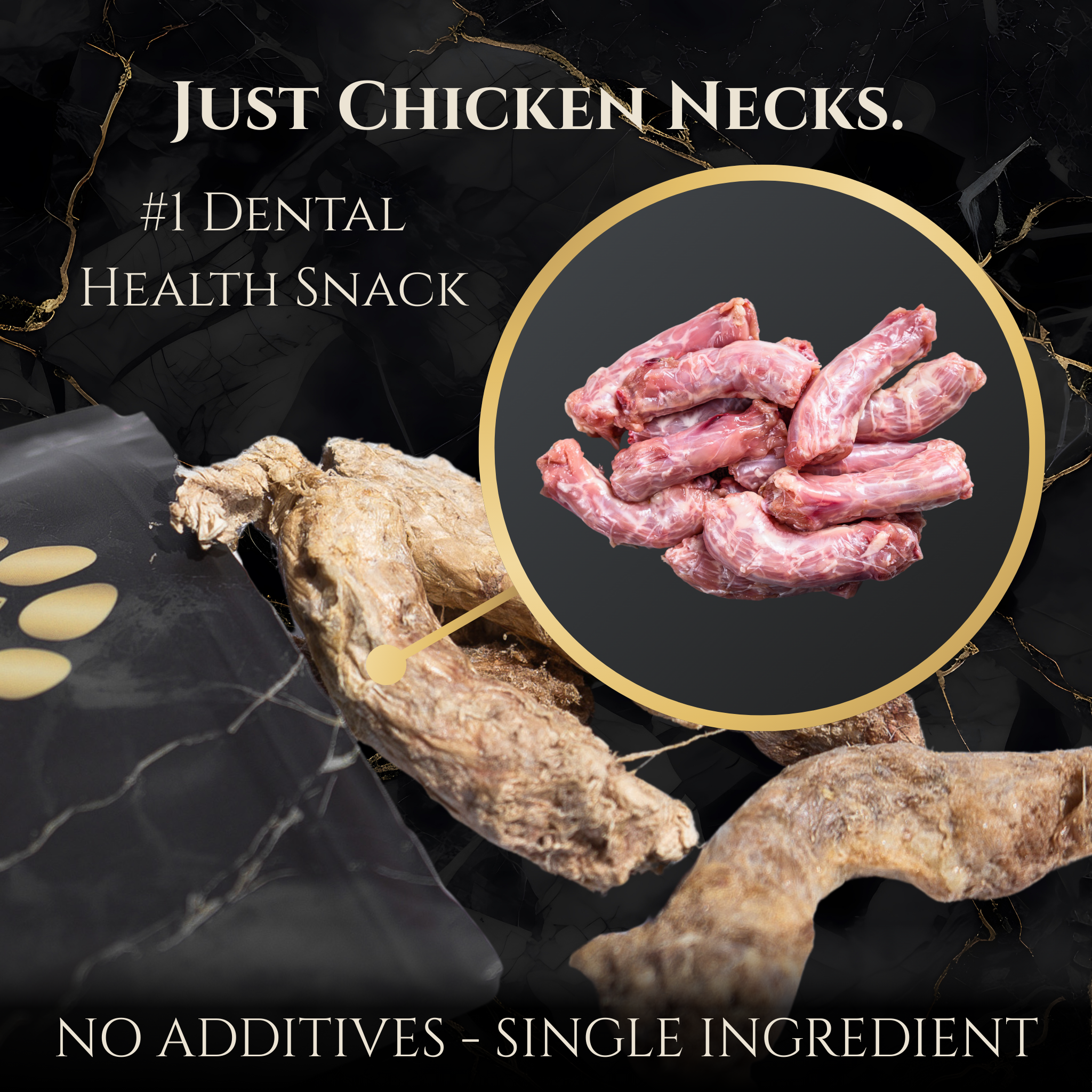 Freeze-Dried Chicken Necks