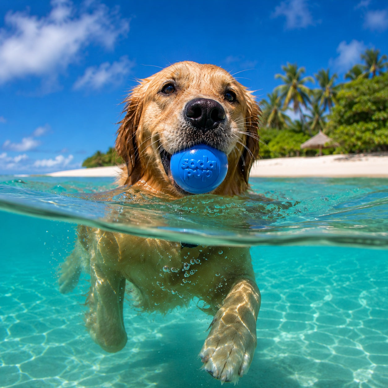 Squeak Ball - Durable Squeaky Dog Toy, Floats, Chew Toy