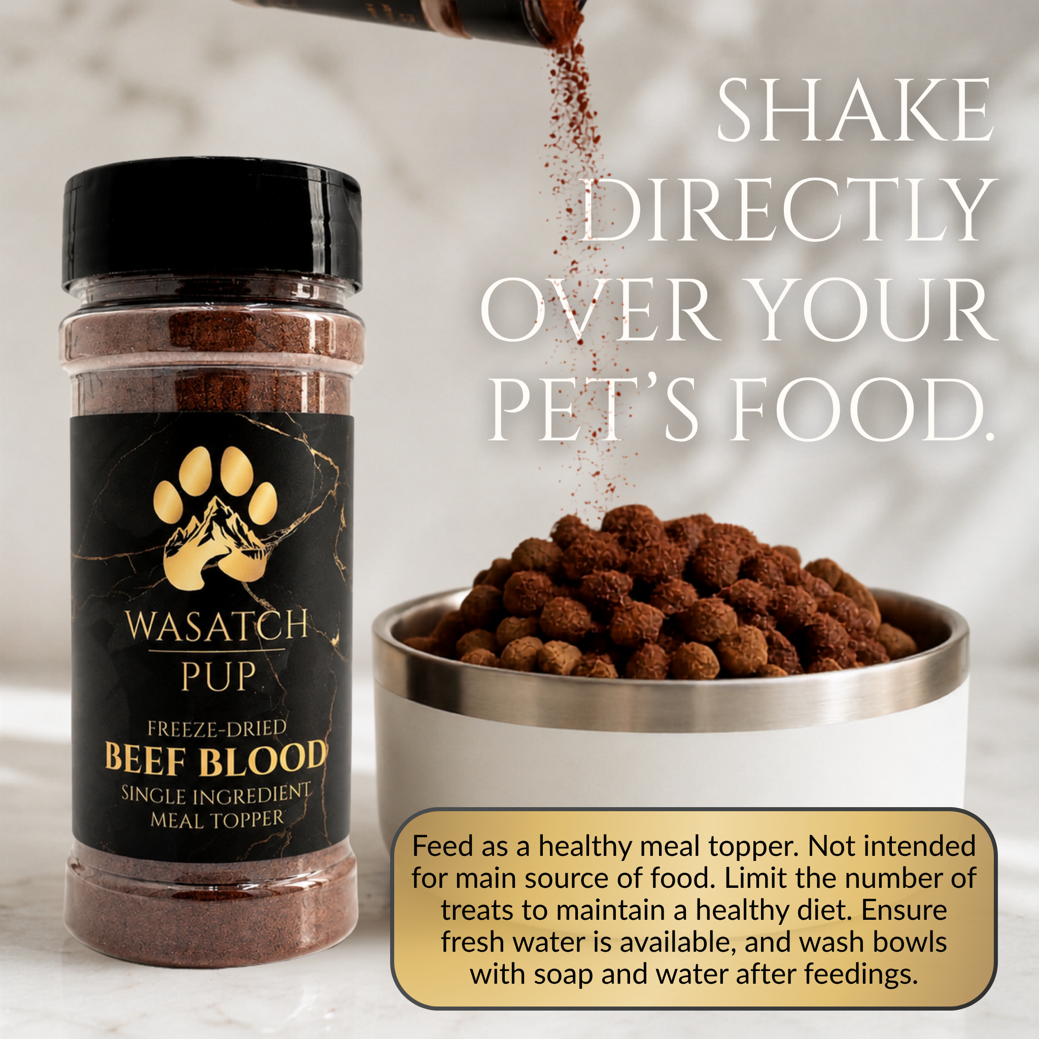 Freeze-Dried Beef Blood | Meal Topper