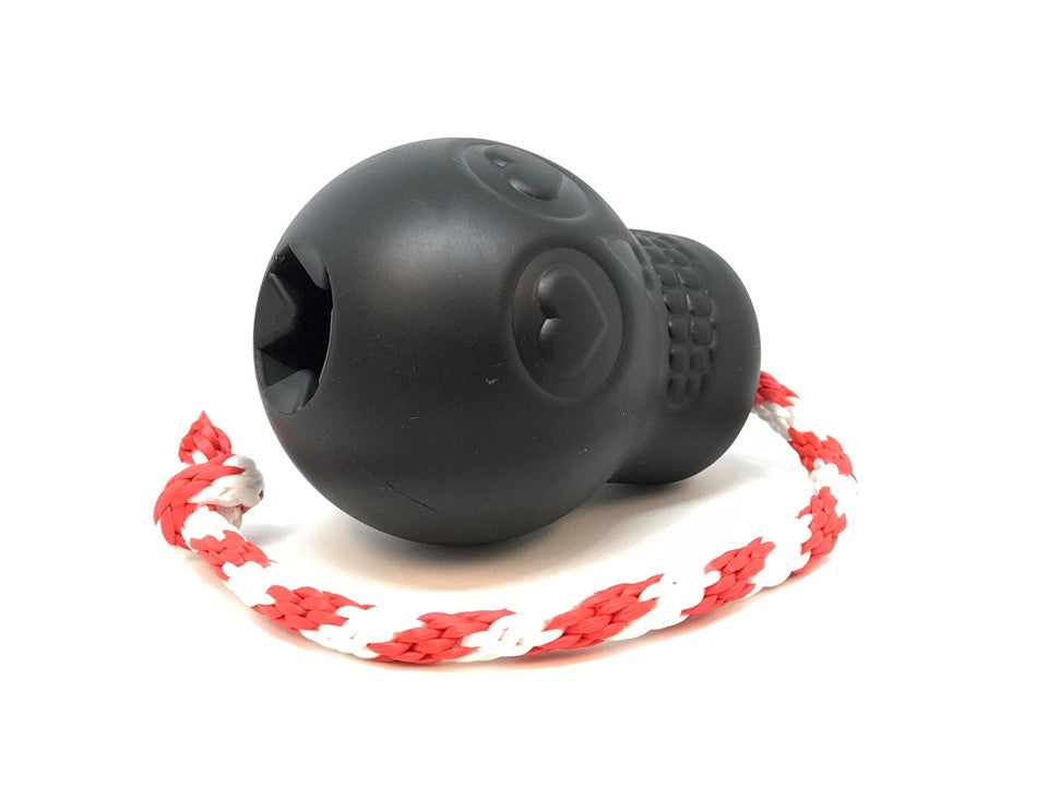 USA-K9 Magnum Skull - Black Magnum Rubber Chew Toy for Extreme Chewers