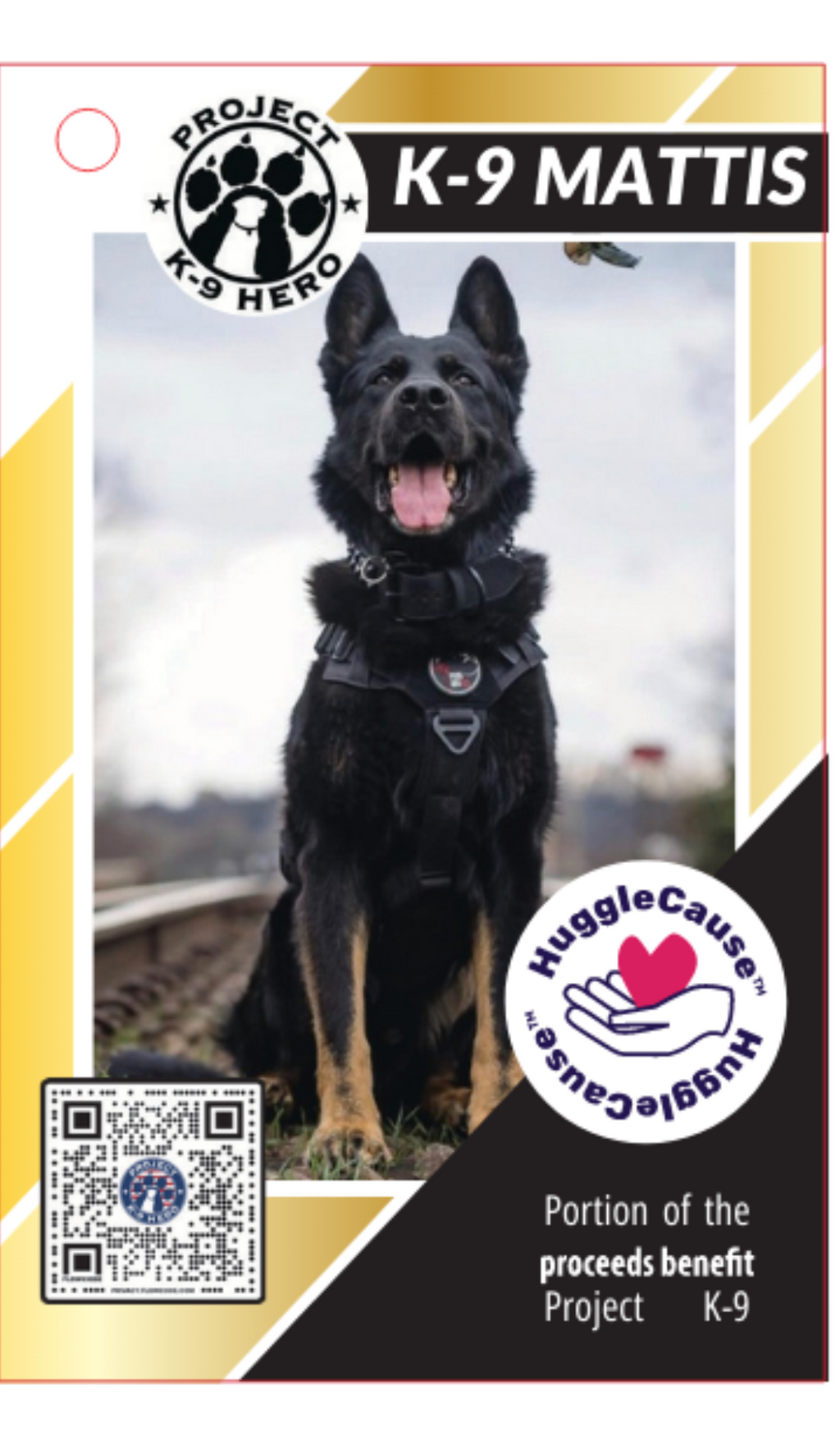 HuggleCause™ Project K-9 Hero, K-9 Mattis Knottie® Plush Dog Toy