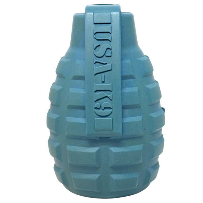 USA-K9 Grenade Rubber Dog Chew Toy | K9 Handler eDispenser Toy