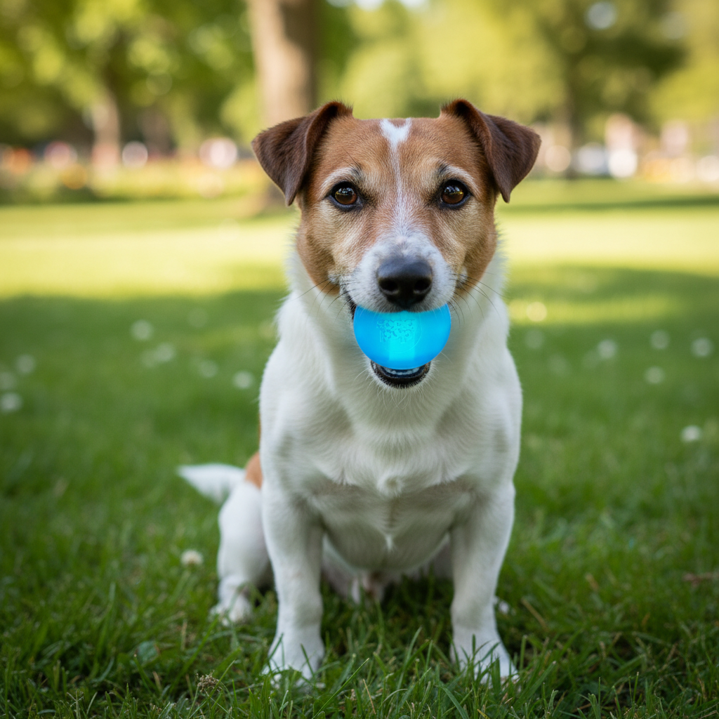 Strobe Ball Light-Up Dog Toy - Floating Chew Ball